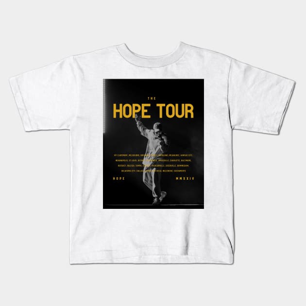 NF Hope Tour 2024 Kids T-Shirt by Lottz_Design 